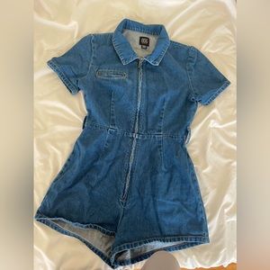 Urban Outfitters BDG blue denim romper | jumpsuit | jumper size 2 uk size 6